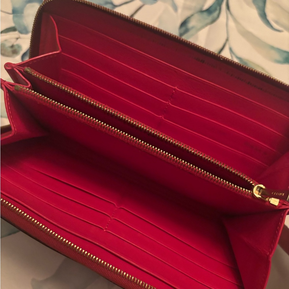 Celine Red Leather Wallet - Picture 5 of 5